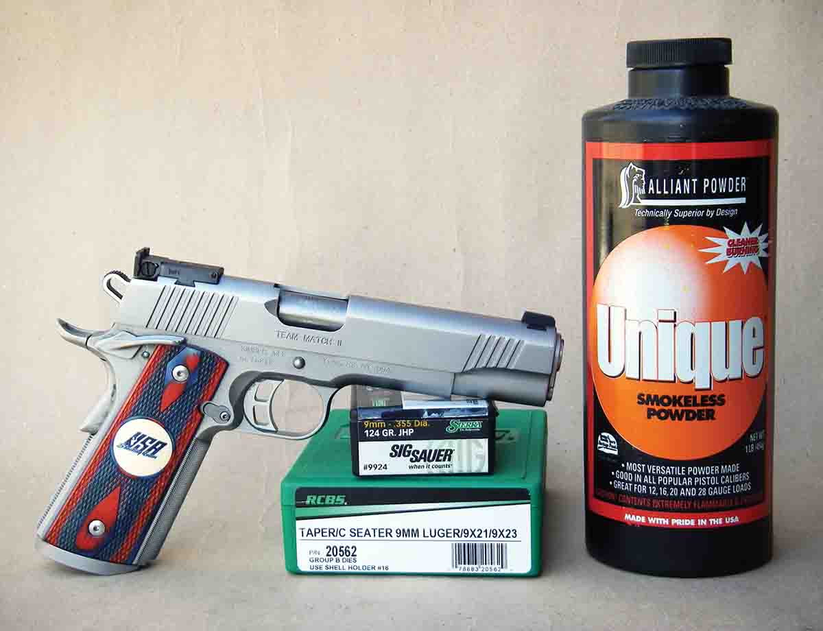 Alliant Unique has been around for nearly 120 years and is a popular choice for handloading the 9mm Luger.
